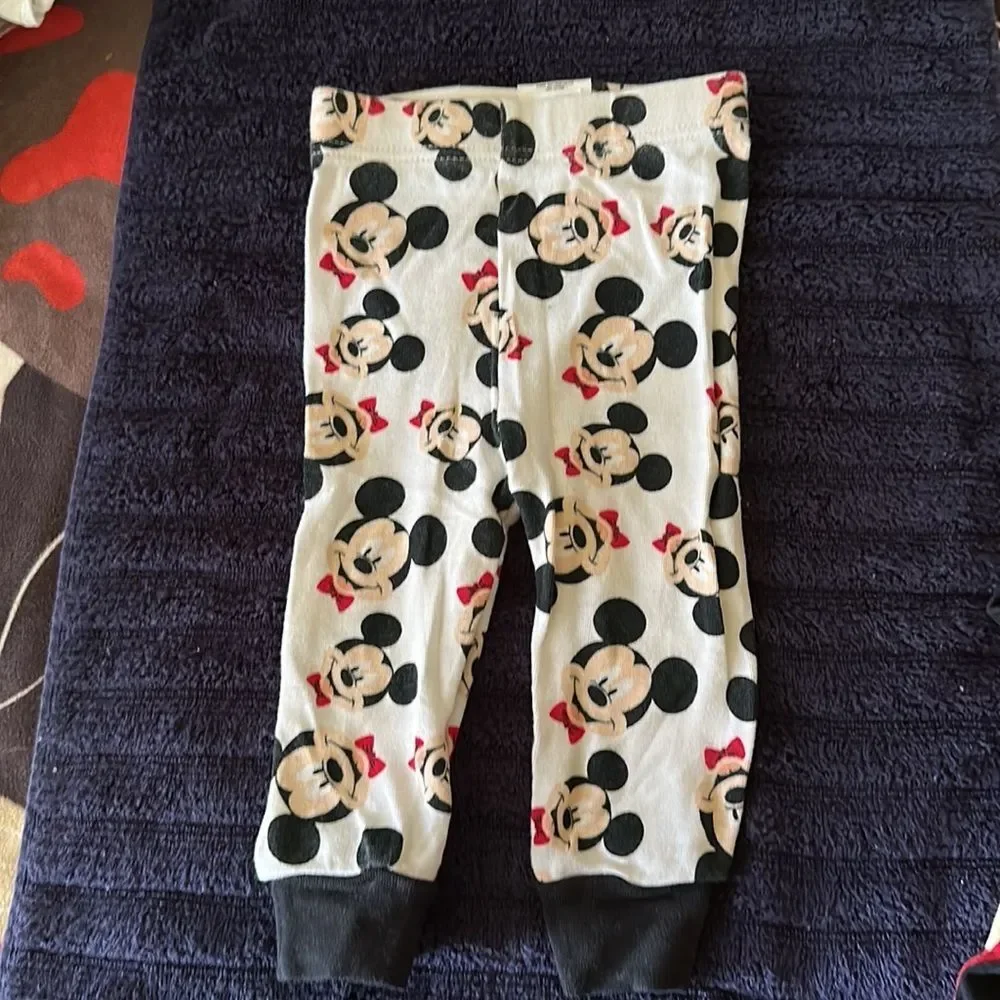 Disney Baby Mickey Mouse 2-Piece Pajama Set Size 12 Months Toddler Sleepwear